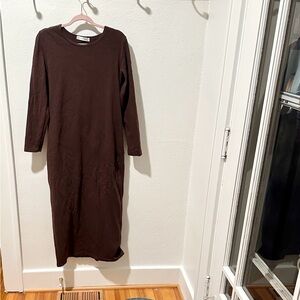 Cut Loose Chocolate Long Sleeve Dress